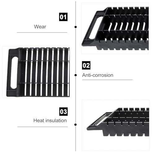 Image of VILLCASE Dual-Ear Anti-Static Bar Frame 25-Slot PCB Rack Circuit Board Storage Stand Set of 2 ESD Static-Resistant Frames 18.30X5.70X3.14 Inches for Electronic Assembly