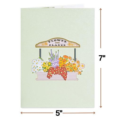 Paper Love 3D Flower Bike Pop Up Card, Handmade Fall Greeting Cards For Autumn, Birthday, Thanksgiving, Halloween, Thinking of You, All Occasion or Just Because | 5\" x 7\" Includes Envelope and Note - Thumbnail 2