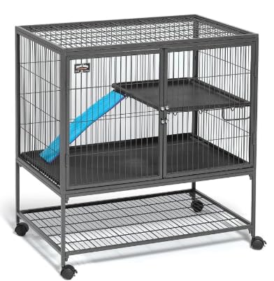 MidWest Homes for Pets Ferret Nation Double Unit Small Animal Cage 4 Tiers Includes Pans Shelves Ramps & Covers For Ferrets & Small Animals product thumbnail 8