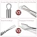 Nail Cuticle Pusher - Stainless Triangle Gel Nail Polish Remover Cuticle Peeler Scraper Remover Tool for Fingernails and Toenails