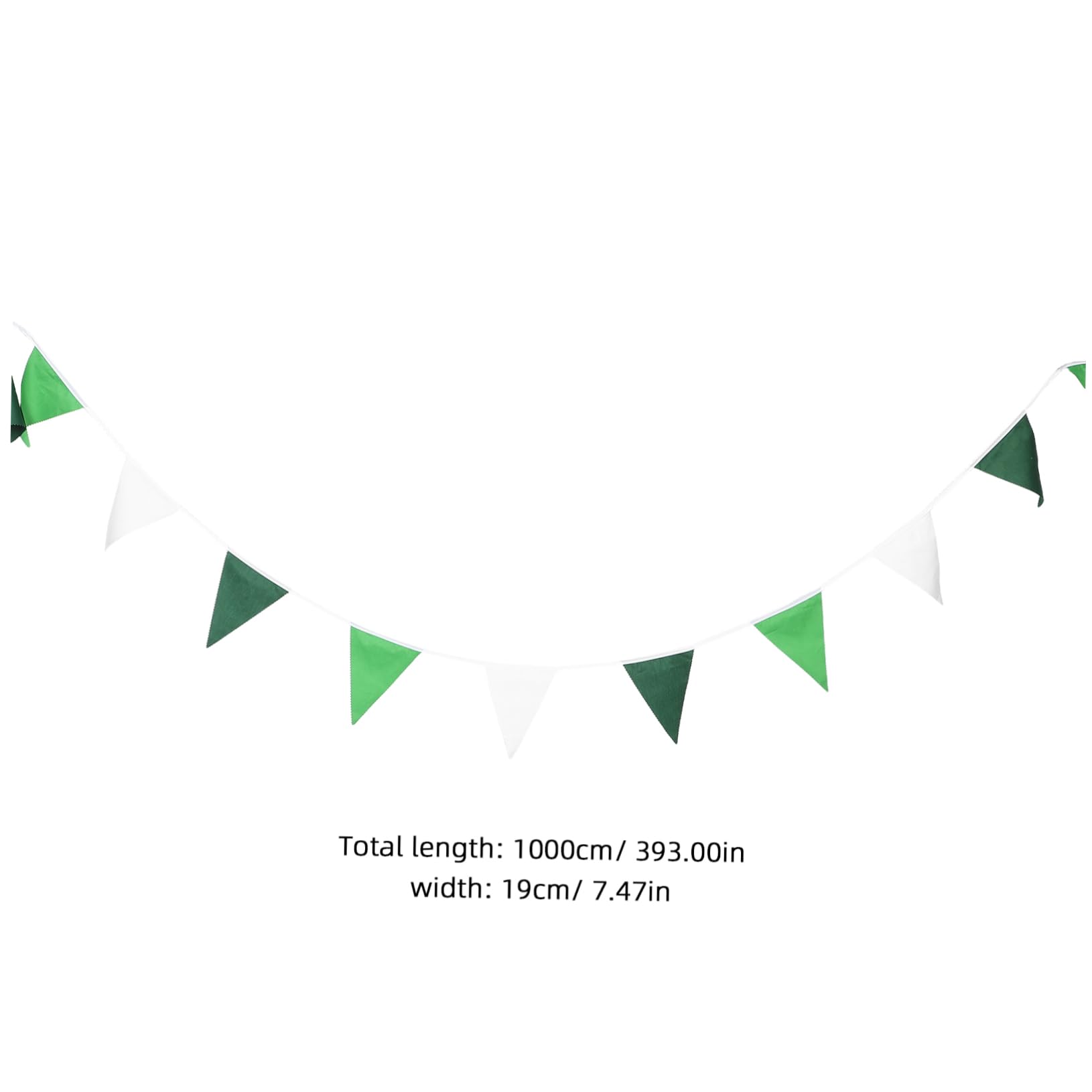 HANABASS 4 Pièces Bannière de Fanions Triangulaires Polyester Dégradé Guirlande Suspendue Facile à Installer pour Décoration de Mariage Anniversaire et Fond Photo