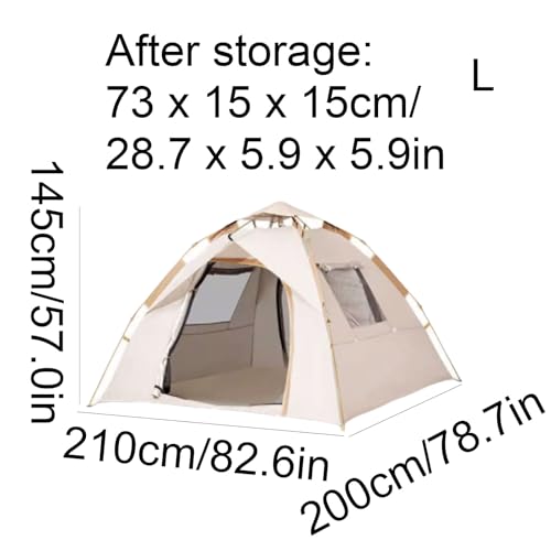 Carpa de camping automática con doble puerta y ventana miniatura 2