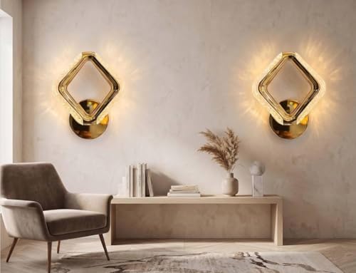 Image of Lyse Decor Wall Lights for Home Decoration LED Wall Light with 3 Color Modes, Easy Installation, Ideal for Modern Interiors, Bedroom, Living Room, Hallway, Office (2, WL90)