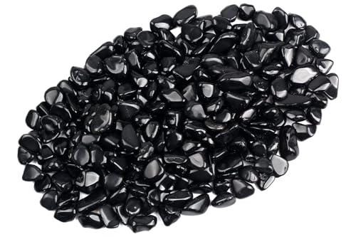 ZenQ 1 lb Black Obsidian Tumbled Stone...