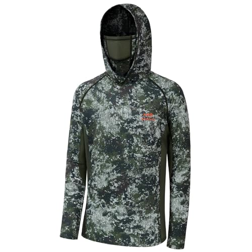 BASSDASH UPF 50+ Men’s Camo Hunting & Fishing Hoodie