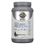 Organic Vegan Sport Protein Powder, Chocolate - Probiotics, BCAAs, 30g Plant Protein for Premium Post Workout Recovery, NSF Certified, Keto, Gluten & Dairy Free, Non GMO, Garden of Life - 19 Servings