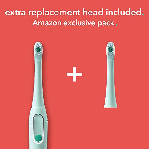 Hum By Colgate Smart Battery Toothbrush Kit, Sonic Toothbrush Handle With 2 Refill Heads And Travel Case, Teal, Amazon Exclusive #TOP5