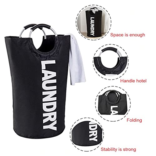 Bolsas de lavandería negras resistentes para evitar roturas en mudanzas de ropa 4