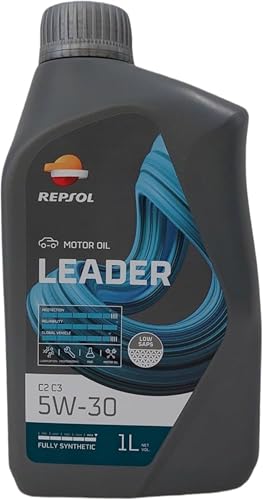 REPSOL LEADER C2 C3 5W30 OLIO MOTORE AUTO FORMATO LITRO
