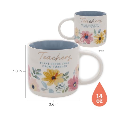 Image of WITH LOVE Ceramic Coffee Mug: Teachers Plant Seeds That Grow, Large, 14oz