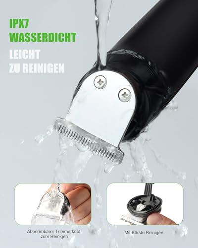 Bartschneider und Haarschneider für Herren, 3-in-1, elektrischer Präzisionsrasierer, kabellos,...