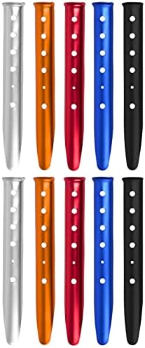 10 Picchetti Metallo Per Giardino - Chiodi Da 10cm Per Terreno, Camping, Property - Foto 2