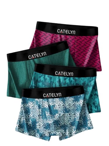 Image of CATELYN Ultra-Soft Nylon Breathable Stretch Trunks Men's Premium Printed Innerwear for Daily Comfort Men Sweatproof (Pack of 4)