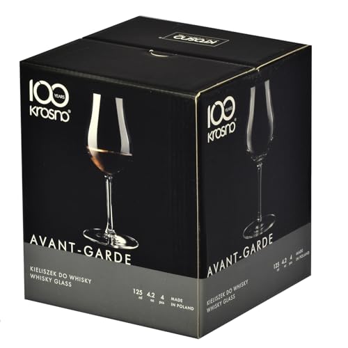 Miniatura 6 de Krosno Juego De Copas Snifter Para Brandy Y Coñac, Cata De Ron Juego De 4 110 Ml Colección Avant-Garde Para Casa, Restaurantes Y Cocina Apto Para Lavavajillas Cristal Sin Plomo