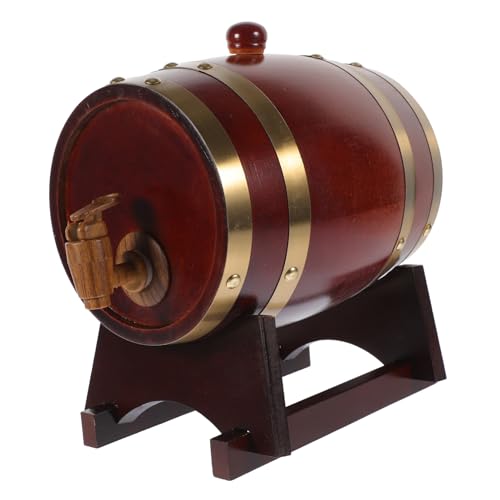 FUNOMOCYA 1set Wooden Wine Aging Wine for Storing Beer Spirits Rustic Decor for Home Bars for Aging Liquor Beverage Display