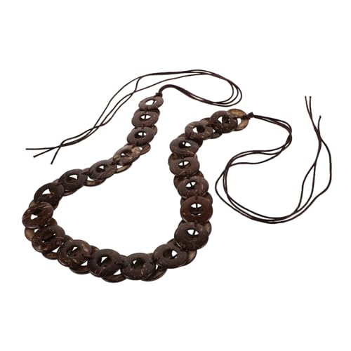 Handmade Coconut Shell Waistband Woven Belt Vintage Inspired Fashion Accessory for Women Natural Brown Waist Band with Unique Craftsmanship
