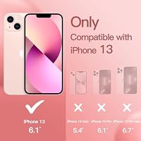 JETech Silikon Hülle für iPhone 13, Rosa Pomelo – Ansicht 2