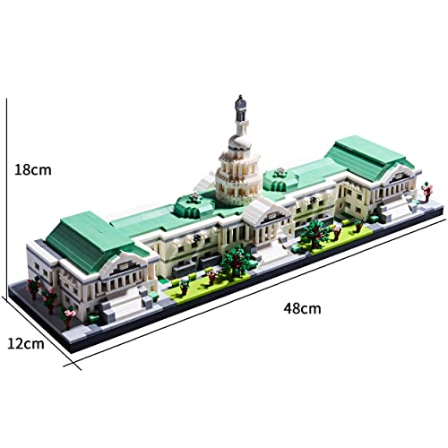 LUKHANG Gift Architecture: Capitol Building Model Building Set New Architecture Kit and Gift for Kids and Adults,Micro… - Image 3
