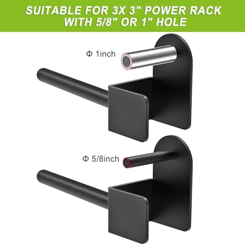 Kipika Hantelscheibenhalter für 3x3 Power Rack - Heavy Duty Steel Storage Rack für 1-Zoll,pro Rack - 2er Set