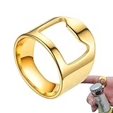 Anillo abridor de bar, anillo de barman – Herramienta creativa para barra de cerveza, herramienta creativa de acero de titanio, elegante y versátil, herramienta de discoteca para barman