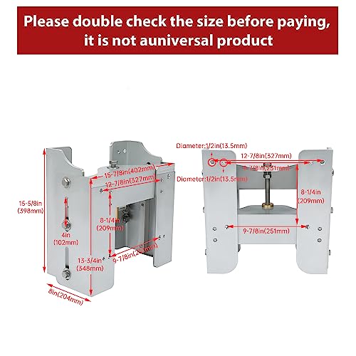 ECOTRIC 8'' Jack Plate Adjustable Outboard Motor Boat Power-Lift Manual by ECOTRIC - Used condition - Image 3