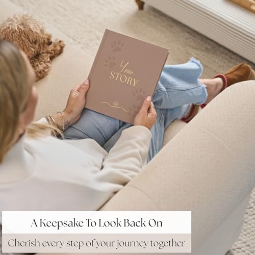 Neues Geschenk für Welpen – Erinnerungsbuch für Hunde und Erinnerungsfotoalbum, Geschenk für neue Welpenbesitzer, Hundeliebhaber und Haustiereltern, Scrapbooking