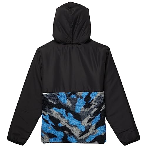 Hurley Boy's Sherpa 1/4 Zip Hoodie (Big Kids) Black XL (18/20 Big Kid)2