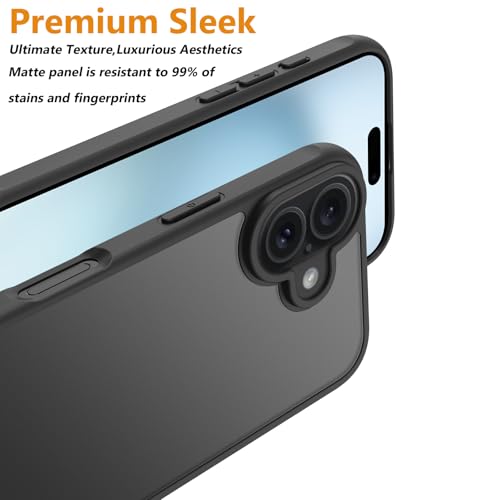 Image of iPhone 16 Case,Translucent Matte(Black)