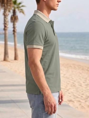 Image of SMOWKLY Men's T-Shirt | Stylish T Shirt with a Ribbed Collar | Soft Breathable Lightweight Polyester Blend | Stylish Regular Fit Casual TShirt for Men.