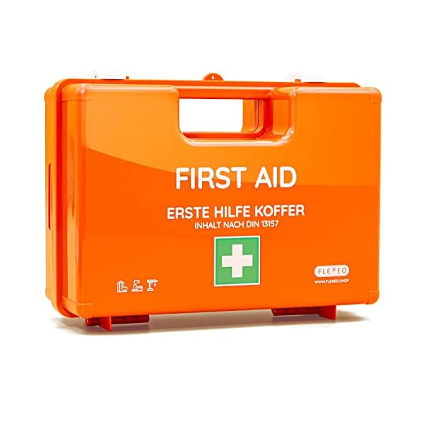 Erste Hilfe Koffer nach neuer DIN 13157:2021 | Gefüllt, inkl. Wandhalterung und gratis Aufklebern | Erste Hilfe Kasten… – Bild 9