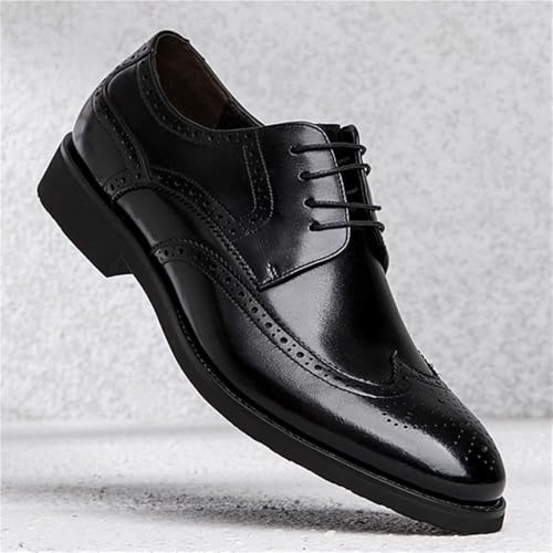 Pointed Toe Tuxedo Shoes for Men Leather Oxford Dress Shoes2