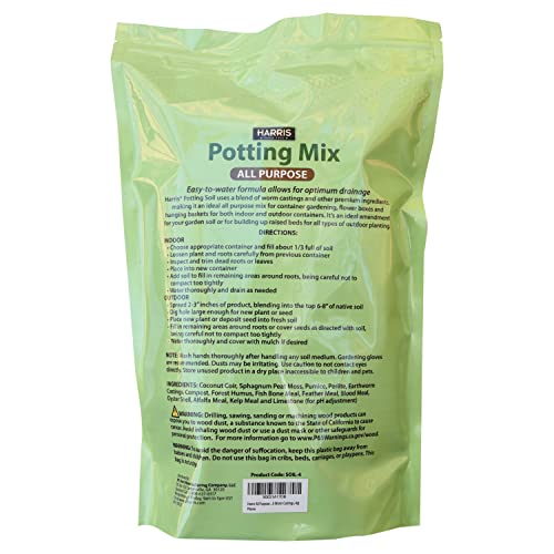 Harris All Purpose Potting Soil with Worm Casting 4 Litre