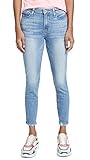 PAIGE Women's Hoxton High Rise Ultra Skinny Fit Raw Hem Crop Jean, Atterbury w/Torn Hem, 27