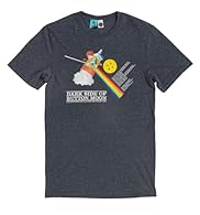 OFFICIAL LICENSED PRODUCT - Exclusively designed by TruffleShuffle. When two magical worlds collide. Bringing together the cult kids TV show Button Moon and Pink Floyd in a fun mash-up design, our dark side of the Button Moon tee will certainly get f...