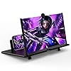 14″ Screen Magnifier for Cell Phone,Fanlory 3D HD Magnifying Projector Screen Enlarger for Movies, Videos and Gaming, Foldable Phone Stand with Screen Amplifier,Compatible with All Smartphones