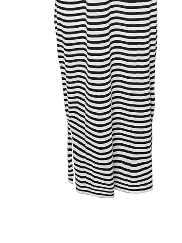 Noisy May - Mayden 2/4 Long Black/Bright White - Dress - White - S - 65% Polyester, 35% Viscose,Jersey - 3