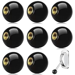 Mlysnd Kugelknopf M10 Schwarz 8 Stück