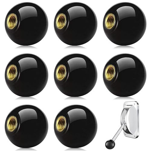 Mlysnd Kugelknopf M10 Schwarz 8 Stück