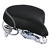 Tracer Comfort Leather Cruiser Bike Saddle - Waterproof, Ergonomic, Universal Fit for Men and Women SD-AF-8280 (Black) #4