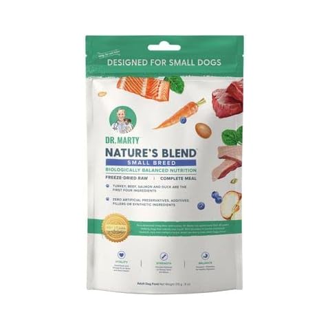 Dr. Marty Nature's Blend Adult Small Breed Freeze-Dried Raw Dog Food 6 oz, 6 Ounce (Pack of 1) Cover