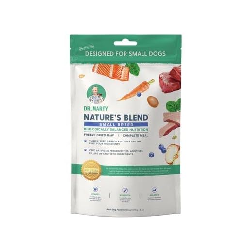 Dr. Marty Nature's Blend Adult Small Breed Freeze-Dried Raw Dog Food 6 oz, 6 Ounce (Pack of 1)
