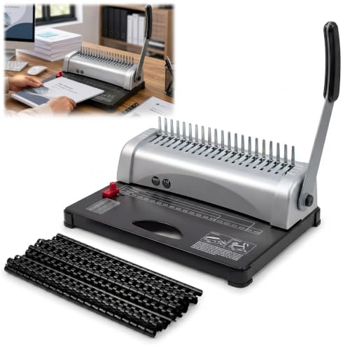 WUDLEP 21-Hole Binding Machine, 450-Sheet Capacity