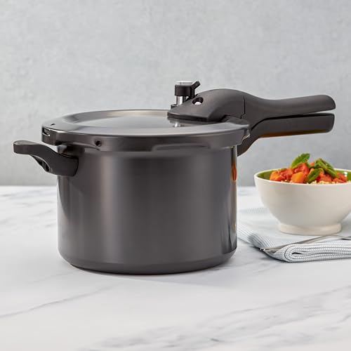 Judge Pressure Cooker, Hard Anodised 5L, (24.5cm) With Steamer Basket, Great Healthier and Quicker Cookware, Suitable for All Hob Types Except Induction - Image 4