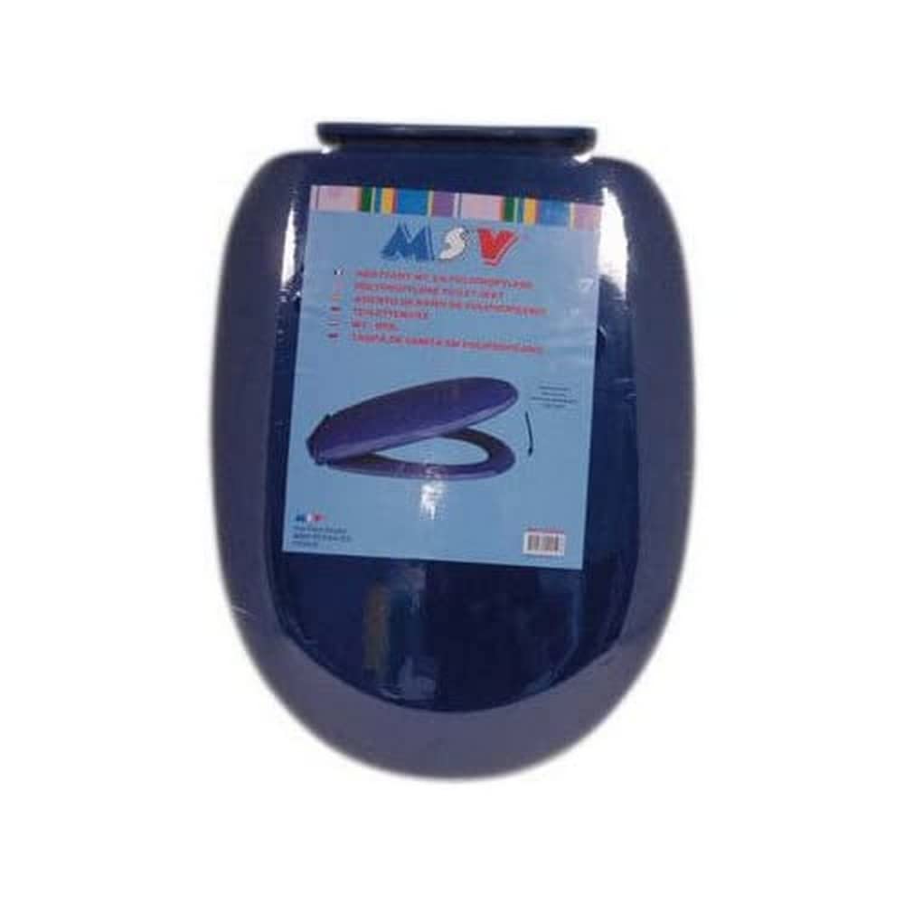 Abattant WC bleu foncé pour une décoration de salle de bain apaisante