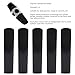 SUNGOOYUE Bb Soprano Sax Reeds,Soprano Saxophone Reeds Strength 2.5 Resin Sax for Daily Practice Stage Concert with(5 Pcs) (Black)