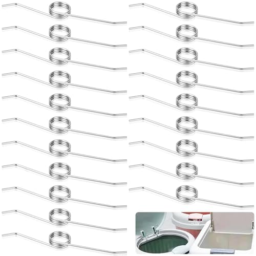 FLEXNOVA 20 Stück Schenkelfeder, Torsionsfeder aus Metall 63mm Drehfeder Metallfeder Federn Sortiment Ersatzfeder Feder Set für Mülleimer Müll Trennsystem