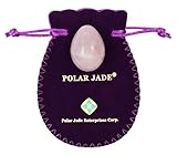 Rose Quartz Crystal Egg, Drilled – Pink Love Stone Egg Small Size (35×25 mm) by Polar Jade