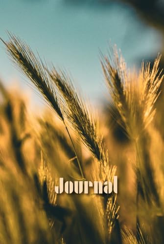 Sunlit Wheat Field Notebook: Nature-Inspired Journal with Stunning Photographic Cover