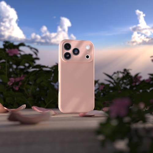 Image of OtterBox iPhone 17 Pro Figura Series Case - Rose Smoke Pink - Aesthetic, Silicone Phone Cases, Protective Minimalist Design, MagSafe iPhone Case with Camera Protection