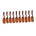FUNOMOCYA 30pcs Wood Tools Mini Wooden Spoons Wooden Teaspoon Flower Soil Shovel Dry Seasoning Condiment Scoop Micro Landscape Soil Scoop Red Tea Spoon Garden Art Tool Soil Spoons Tray